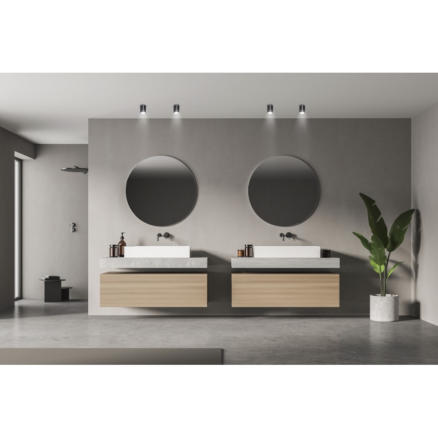 Kanlux 33362 - Foco exterior AQILO 1xGU10/7W/230V IP65 antracite