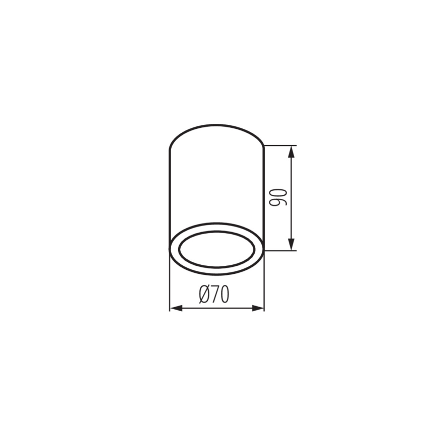 Spot de exterior AQILO 1xGU10/7W/230V IP65 antracite
