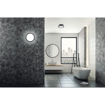 Iluminação fixa BENO LED/24W/230V 3000K preta IP54