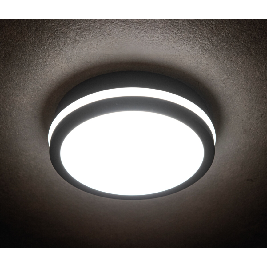 Iluminação fixa BENO LED/24W/230V 3000K preta IP54