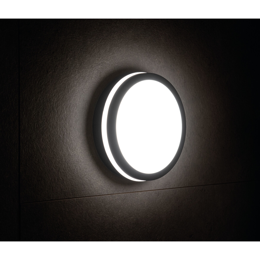 Iluminação fixa BENO LED/24W/230V 3000K preta IP54