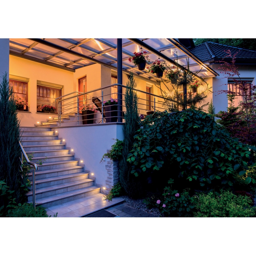 LED Luz embutida GLASI LED/3W/230V 3000K IP44 branco