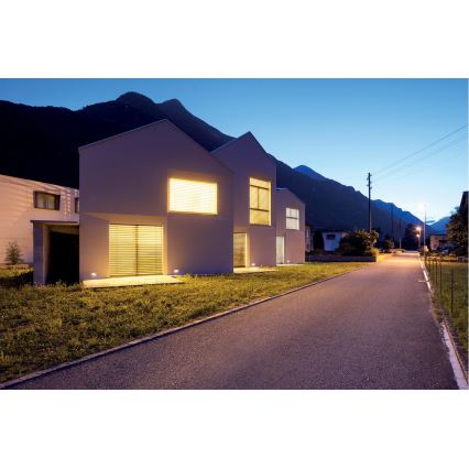 LED Luz embutida GLASI LED/3W/230V 3000K IP44 preto antigo