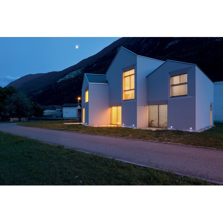 LED Luz embutida GLASI LED/3W/230V 3000K IP44 antracite