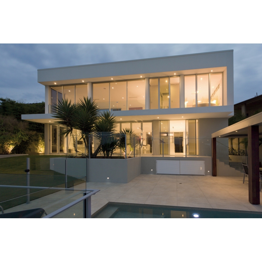 LED Luz embutida GLASI LED/3W/230V 4000K IP44 branco