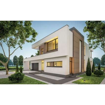 LED Luz embutida GLASI LED/3W/230V 4000K IP44 preto antigo