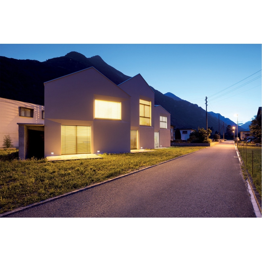 LED Luz embutida GLASI LED/3W/230V 4000K IP44 preto antigo