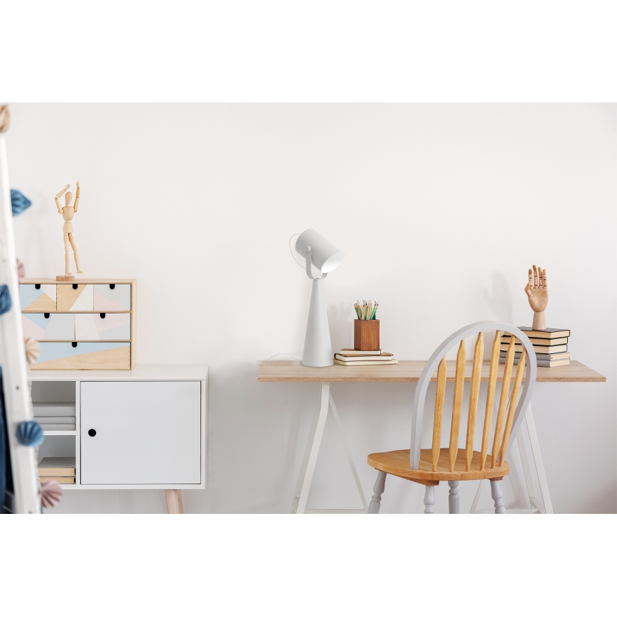 Candeeiro de mesa LARATA 1xE27/5W/230V branco