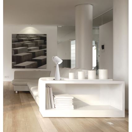 Candeeiro de mesa LARATA 1xE27/5W/230V branco