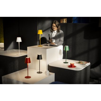 LED Candeeiro de mesa recarregável com regulação INITA LED/1,2W/1800 mAh IP54 amarelo