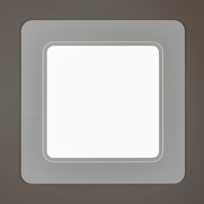 LED Luminária de teto embutida para casa de banho TAVO LED/12W/230V 3000/4000/6000K 14,5x14,5 cm IP44 branca