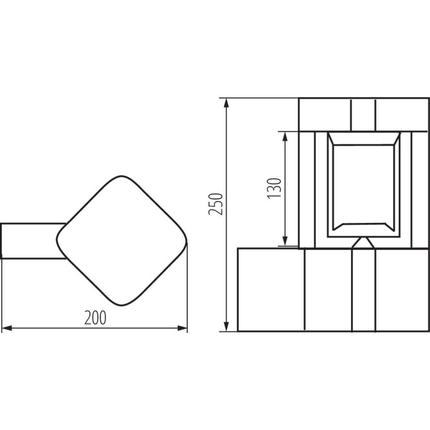 Aplique de parede para exterior PEVO 1xGX53/11W/230V IP44 antracite