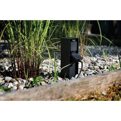 Coluna exterior com tomada DASTO 2Z Type E 230V IP44 antracite