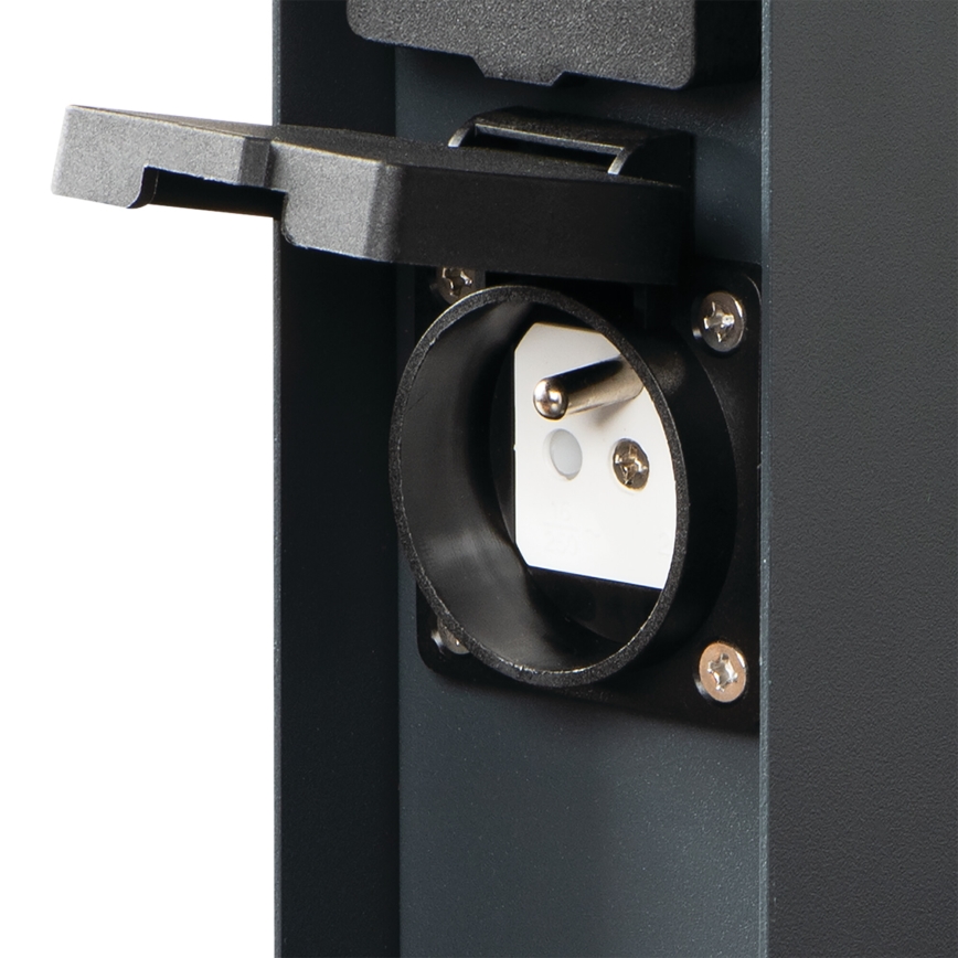 Coluna exterior com tomada DASTO 2Z Type E 230V IP44 antracite