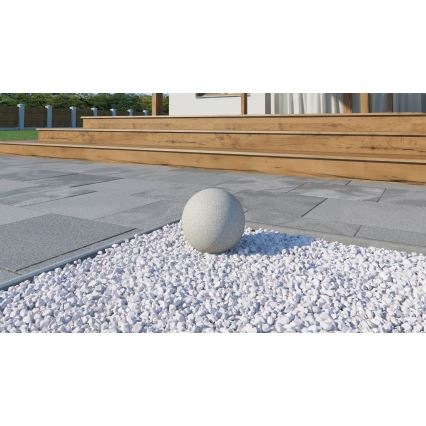 Candeeiro de exterior STONO 1xE27/15W/230V Ø 31,5 cm IP65