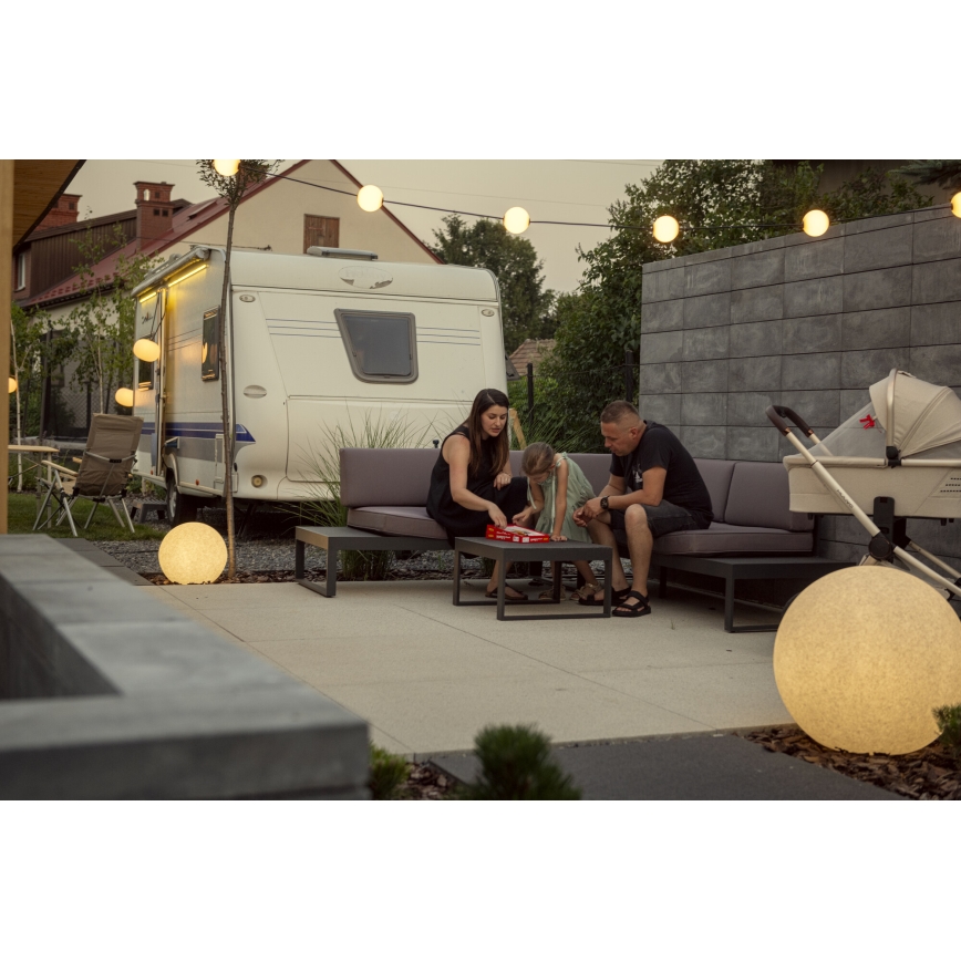 Candeeiro exterior STONO 1xE27/15W/230V Ø 23 cm IP65