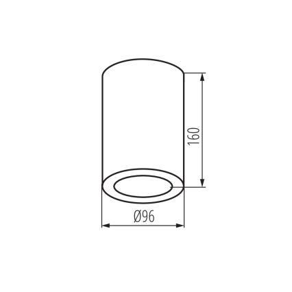 Foco para casa de banho AQILO 1xE27/20W/230V IP65 branco