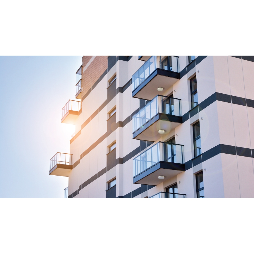 Iluminação de teto de trabalho LED IPER LED/19W/230V IK10 IP65 redondo branco