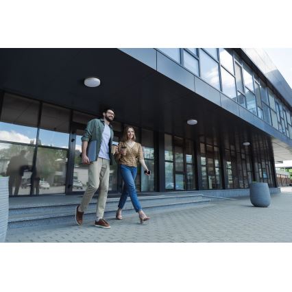 Iluminação de teto de trabalho LED IPER LED/26W/230V IK10 IP65 redondo branco