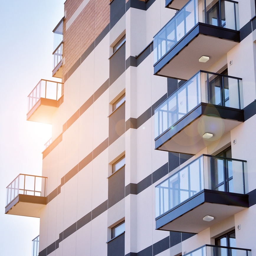 Iluminação de teto de trabalho LED IPER LED/26W/230V IK10 IP65 angular branco