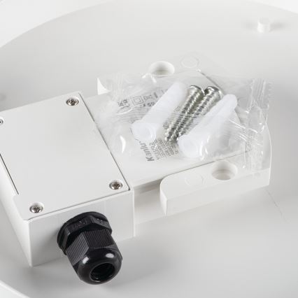 Iluminação de teto de trabalho LED com sensor de movimento IPER LED/35W/230V IK10 IP65 redondo branco