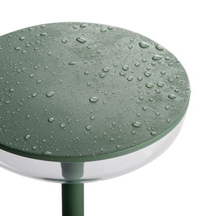 Kanlux 37313- Candeeiro LED recarregável com regulação FLUXY LED/1,7W/1800 mAh IP44 verde