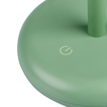 Kanlux 37313- Candeeiro LED recarregável com regulação FLUXY LED/1,7W/1800 mAh IP44 verde