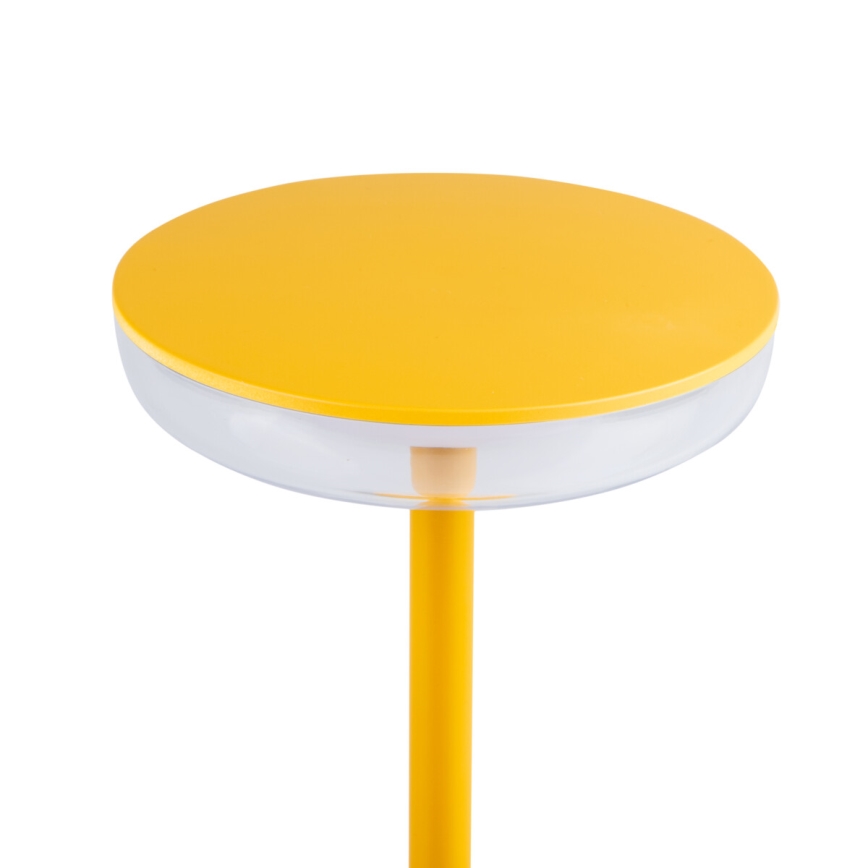 Kanlux 37314 - Candeeiro LED recarregável com regulação FLUXY LED/1,7W/1800 mAh IP44 amarelo