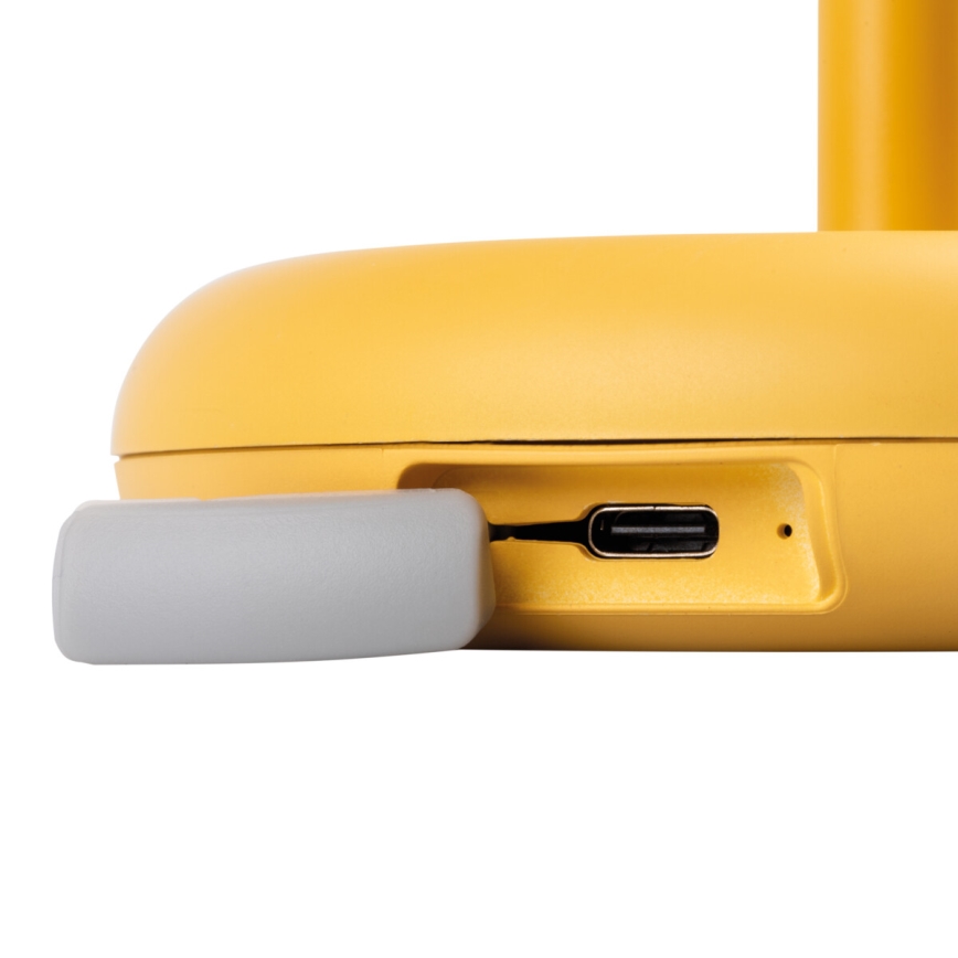 Kanlux 37314 - Candeeiro LED recarregável com regulação FLUXY LED/1,7W/1800 mAh IP44 amarelo