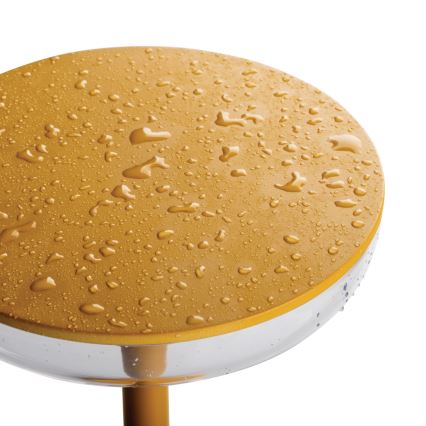 Kanlux 37314 - Candeeiro LED recarregável com regulação FLUXY LED/1,7W/1800 mAh IP44 amarelo