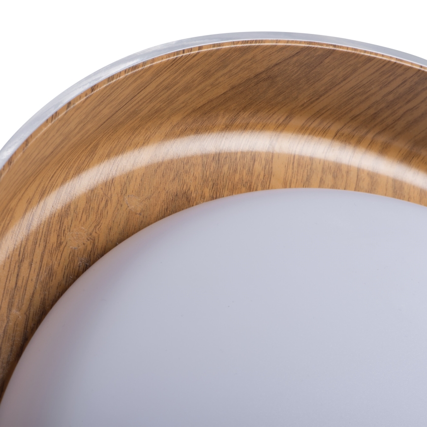 Iluminação de teto LED NIFU LED/17,8W/230V diâmetro 43 cm branco/castanho