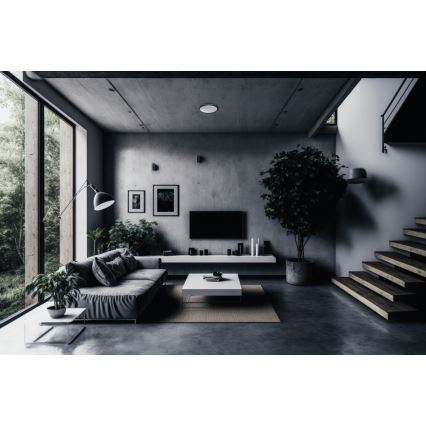 Iluminação de teto LED com regulação ARVOS LED/37W/230V preto + controlo remoto