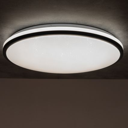Iluminação de teto LED com regulação ARVOS LED/37W/230V preto + controlo remoto