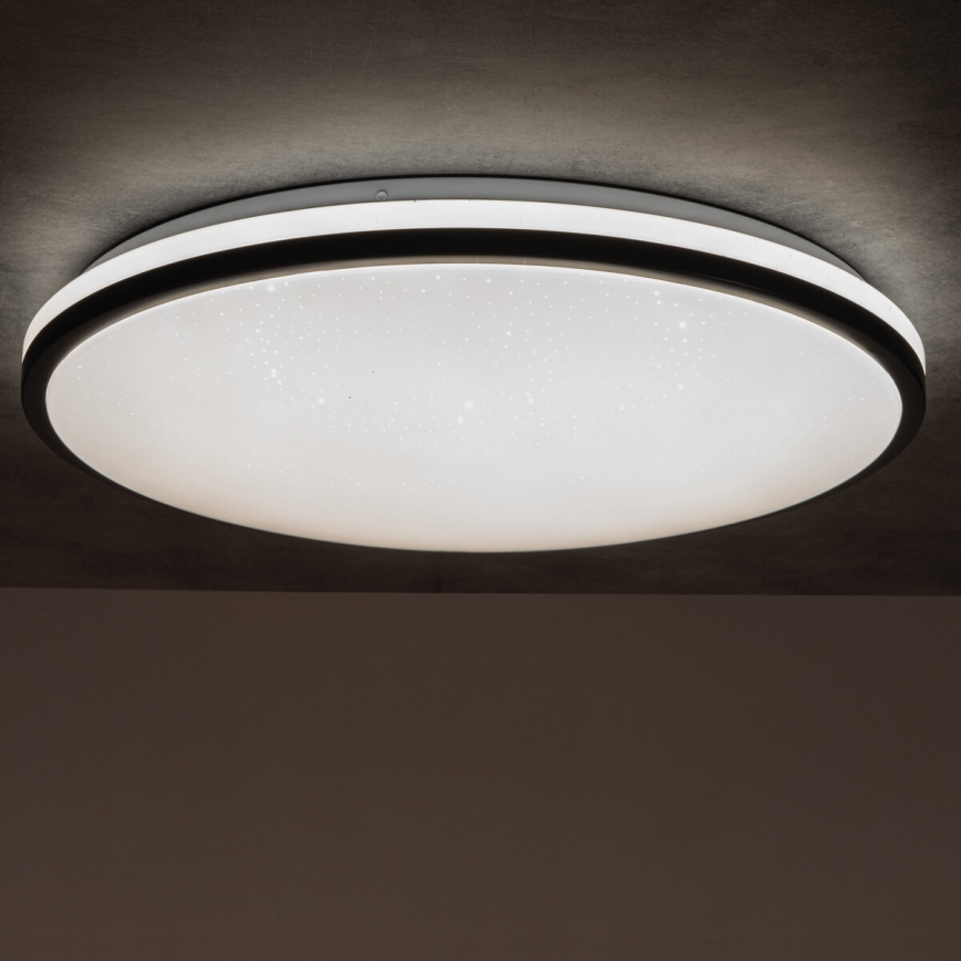 Iluminação de teto LED com regulação ARVOS LED/37W/230V preto + controlo remoto
