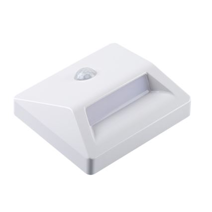 Kanlux 37392 - Candeeiro de embutir LED com sensor de movimento e anoitecer IRS LED/0,3W/3xAAA IP54 branco