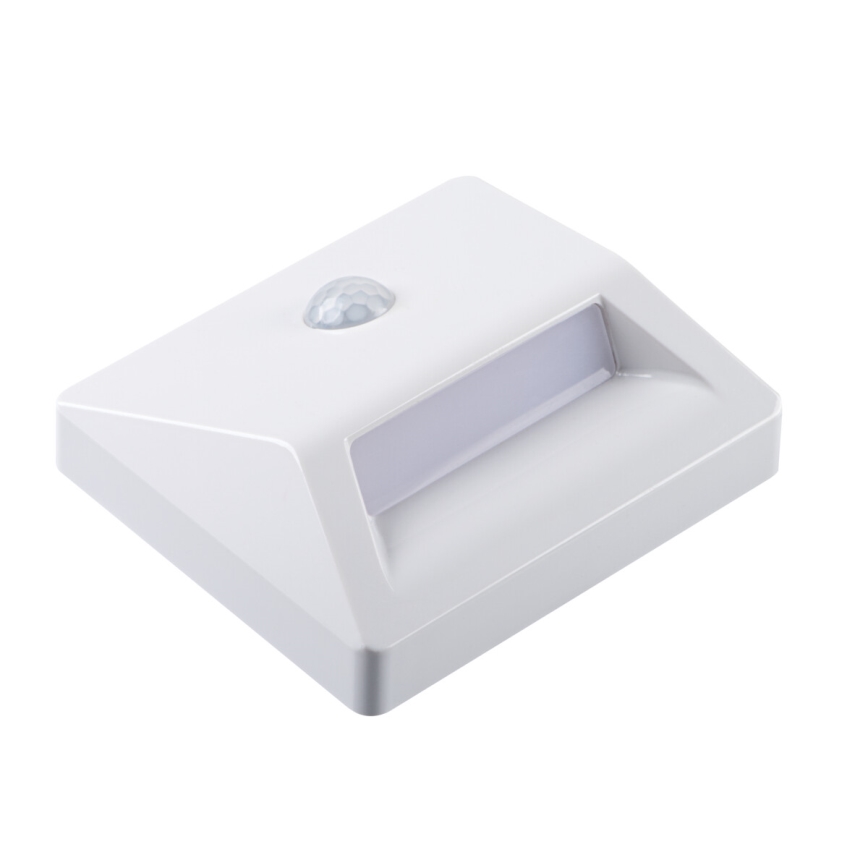 Kanlux 37392 - Candeeiro de embutir LED com sensor de movimento e anoitecer IRS LED/0,3W/3xAAA IP54 branco