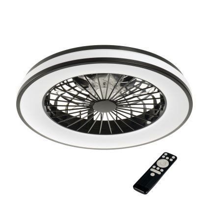 Iluminação de teto LED RGBW com regulação e ventoinha PLAVE LED/48W/230V 3000/4000/6500K + comando