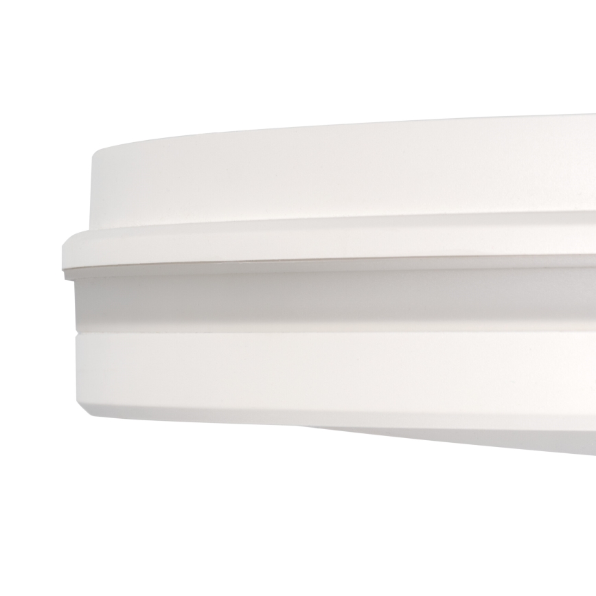 Iluminação de teto exterior LED BENO E LED/12W/230V 3000/4000/6500K diâmetro 20 cm IP65 branco