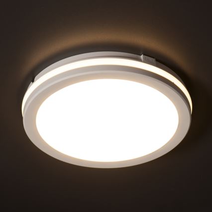 Iluminação de teto exterior LED BENO E LED/20W/230V 3000/4000/6500K diâmetro 20 cm IP65 branco