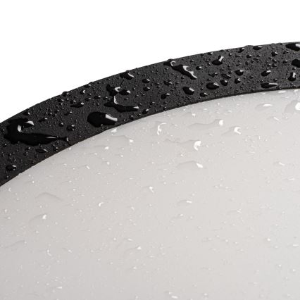 Iluminação de teto exterior LED BENO ECO LED/20W/230V 3000/4000/6500K diâmetro 20 cm IP65 preto