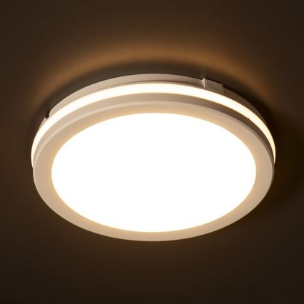 Iluminação de teto exterior LED BENO E LED/30W/230V 3000/4000/6500K diâmetro 30 cm IP65 branco