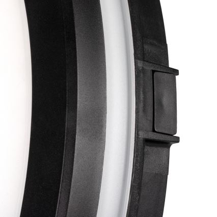 Iluminação de teto exterior LED BENO ECO LED/30W/230V 3000/4000/6500K diâmetro 30 cm IP65 preto