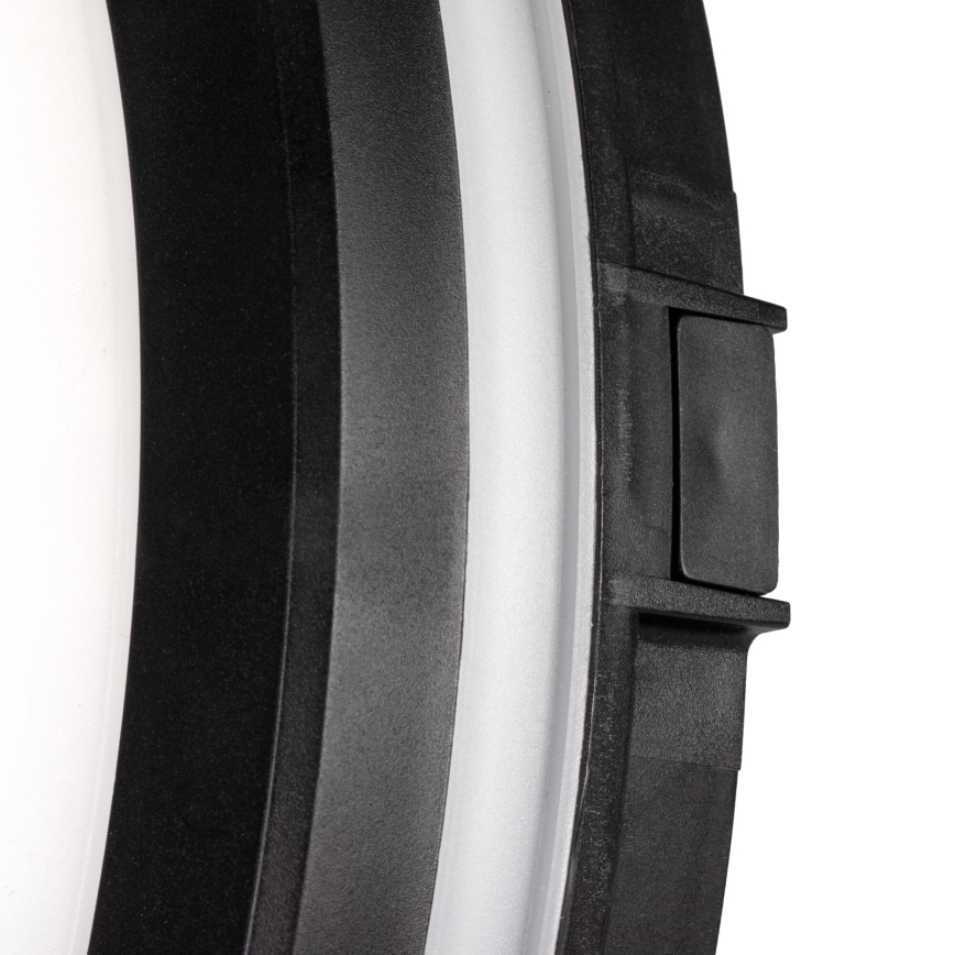 Iluminação de teto exterior LED BENO ECO LED/30W/230V 3000/4000/6500K diâmetro 30 cm IP65 preto