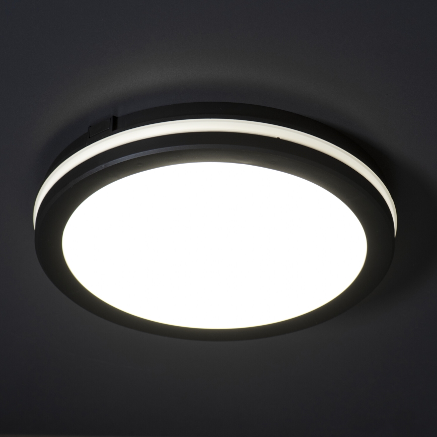 Iluminação de teto exterior LED BENO E LED/40W/230V 3000/4000/6500K diâmetro 40 cm IP65 preto