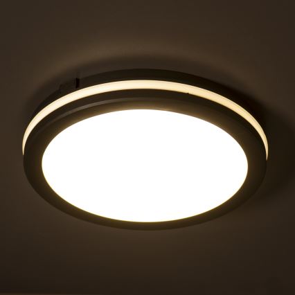 Iluminação de teto exterior LED BENO E LED/40W/230V 3000/4000/6500K diâmetro 40 cm IP65 preto