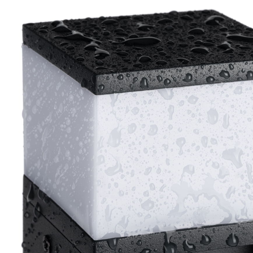 Candeeiro exterior com 2 tomadas DASTEN 1xG9/11W/230V 50 cm IP44 preto