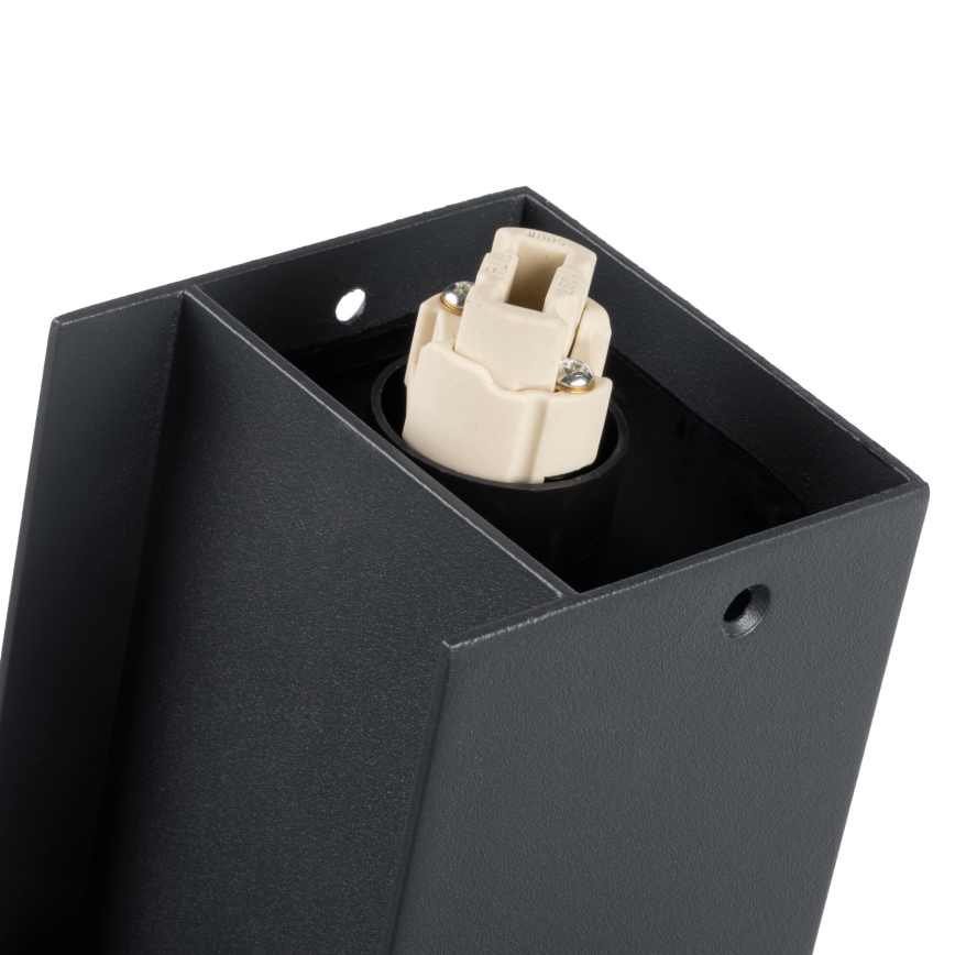 Candeeiro exterior DASTEN 1xG9/11W/230V 80 cm IP44 preto