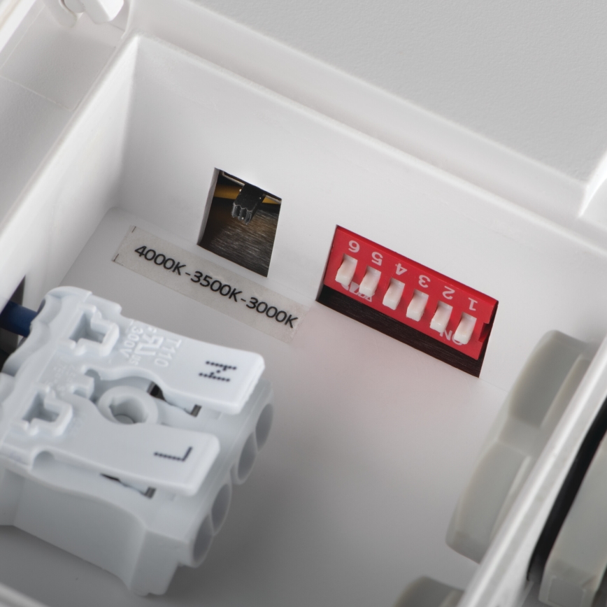 Iluminação de teto exterior LED com sensor de movimento BENO LED/24/30W/230V 3000/3500/4000K IP65 branco angular