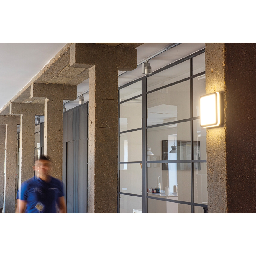 Iluminação de teto exterior LED BENO LED/12/18W/230V 3000/3500/4000K IP65 antracite angular