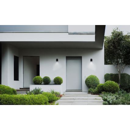 Iluminação de parede exterior ZEVI 1xGU10/10W/230V IP54 preto